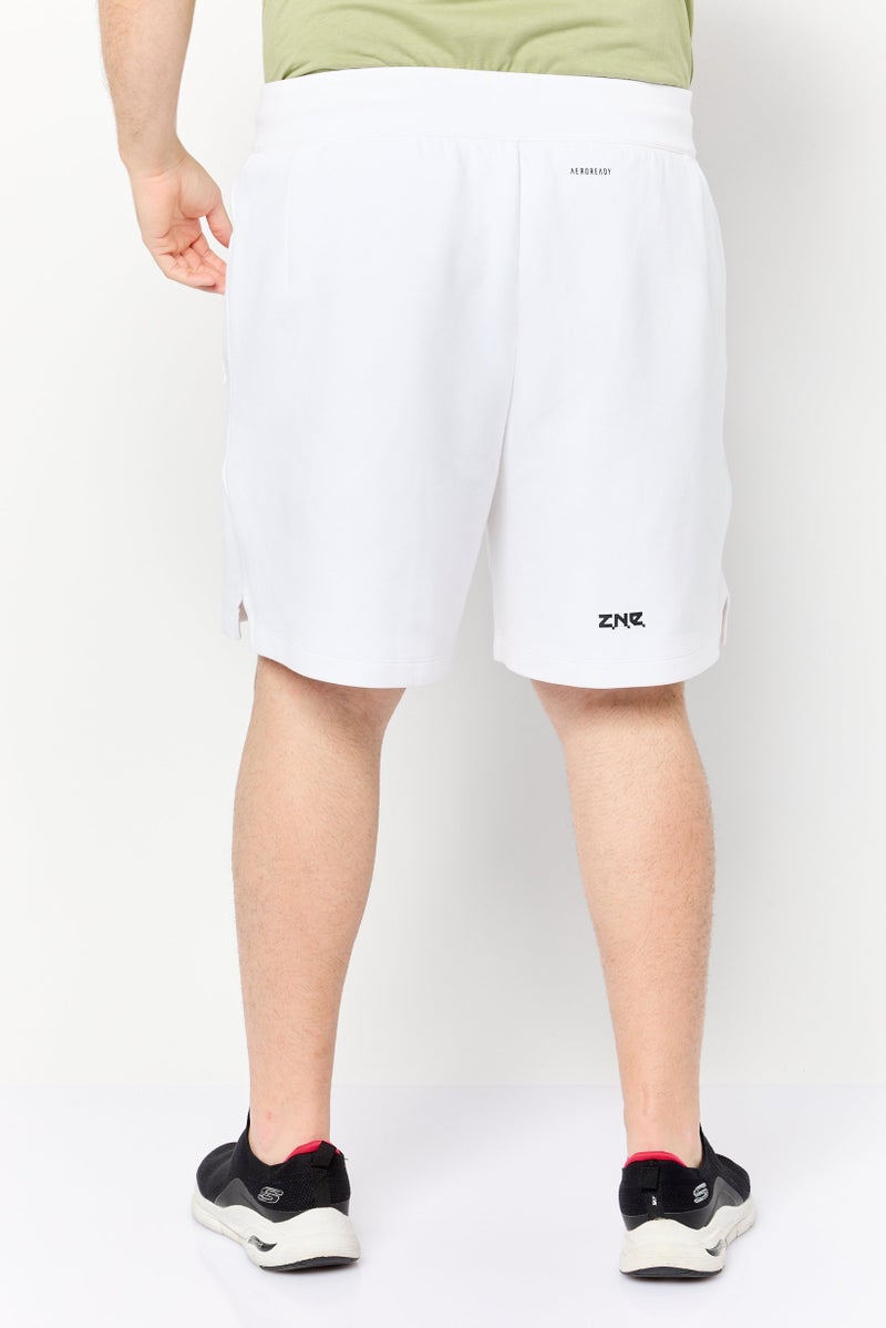 Adidas Men Sportswear Fit Brand Logo Outdoor Shorts, White  - Image 4