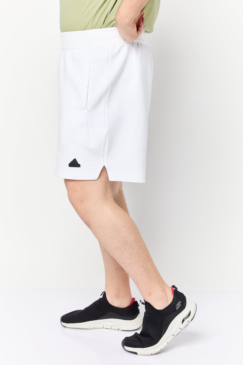 Adidas Men Sportswear Fit Brand Logo Outdoor Shorts, White  - Image 3