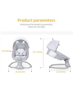 Gonice 3-In-1 Baby Electric Adjustable Rocking Chair, Swing With Remote Control  - Image 5
