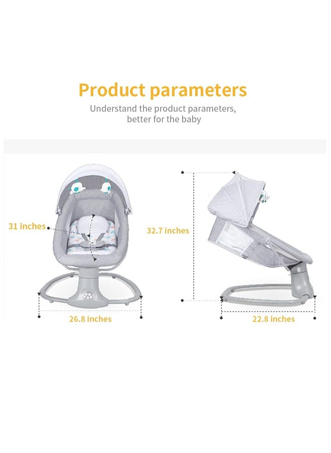Gonice - 3-In-1 Baby Electric Adjustable Rocking Chair, Swing With Remote Control - Image 1