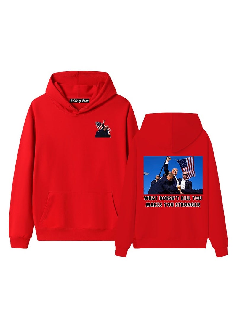 KUYING - New Trump Print Hoodie - Image 1