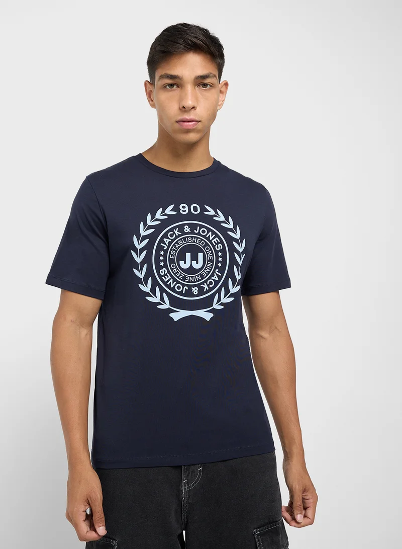 JACK & JONES Graphic Crew Neck T-Shirt