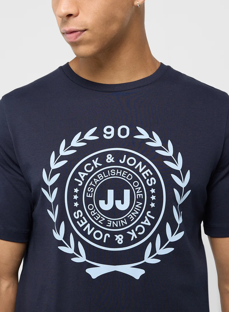 JACK & JONES Graphic Crew Neck T-Shirt