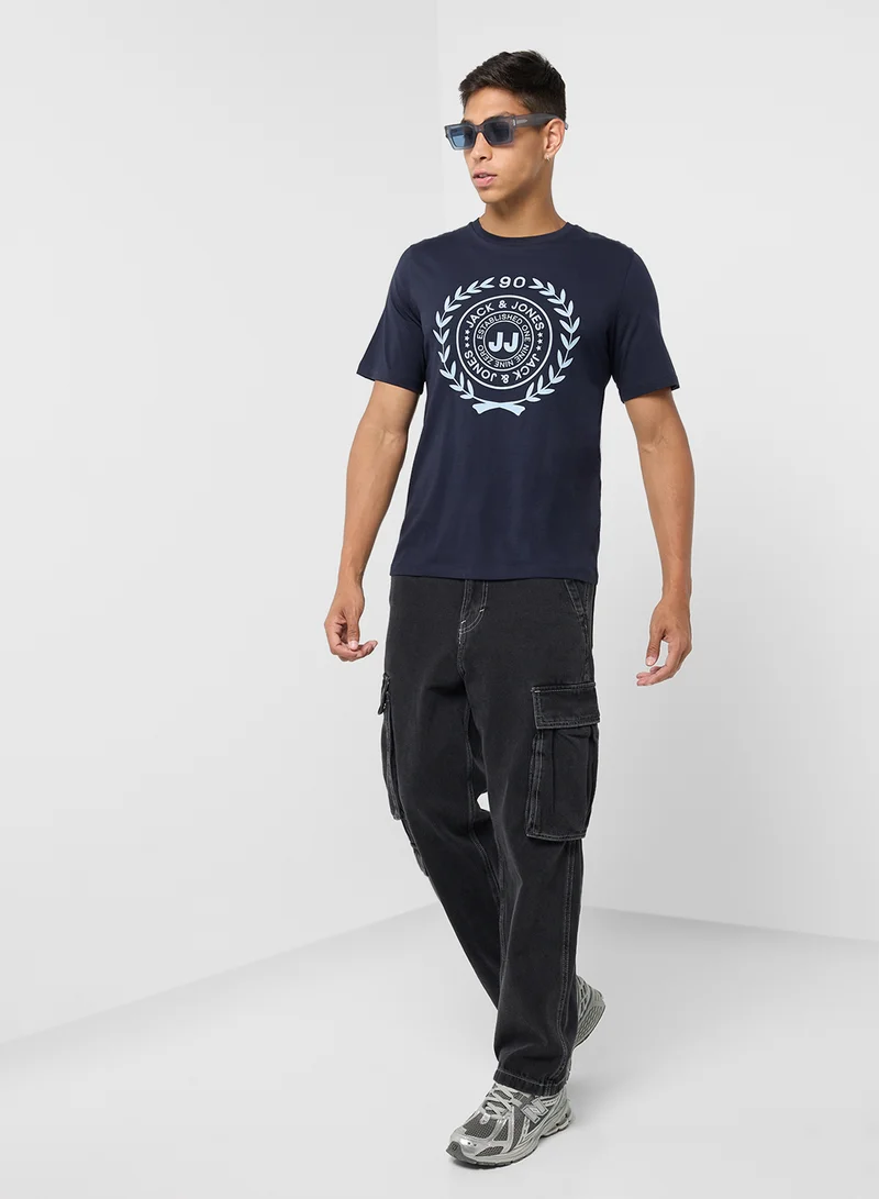 JACK & JONES Graphic Crew Neck T-Shirt