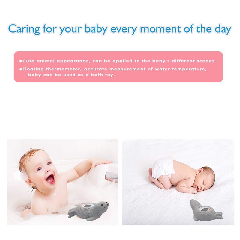 Doli Yearning Upgarde Digital Baby Bath LCD Thermometer |Kids' Bathroom Safety Products|Water Thermometer Infant Seal Shape|Floating Toys Temperature - Image 5