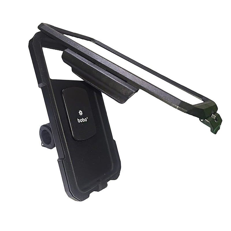 Bobo BM10H Handlebar Mount Fully Waterproof Bike/Motorcycle/Scooter Mobile Phone Holder Mount, Ideal for Maps and GPS Navigation (Black) - Image 1