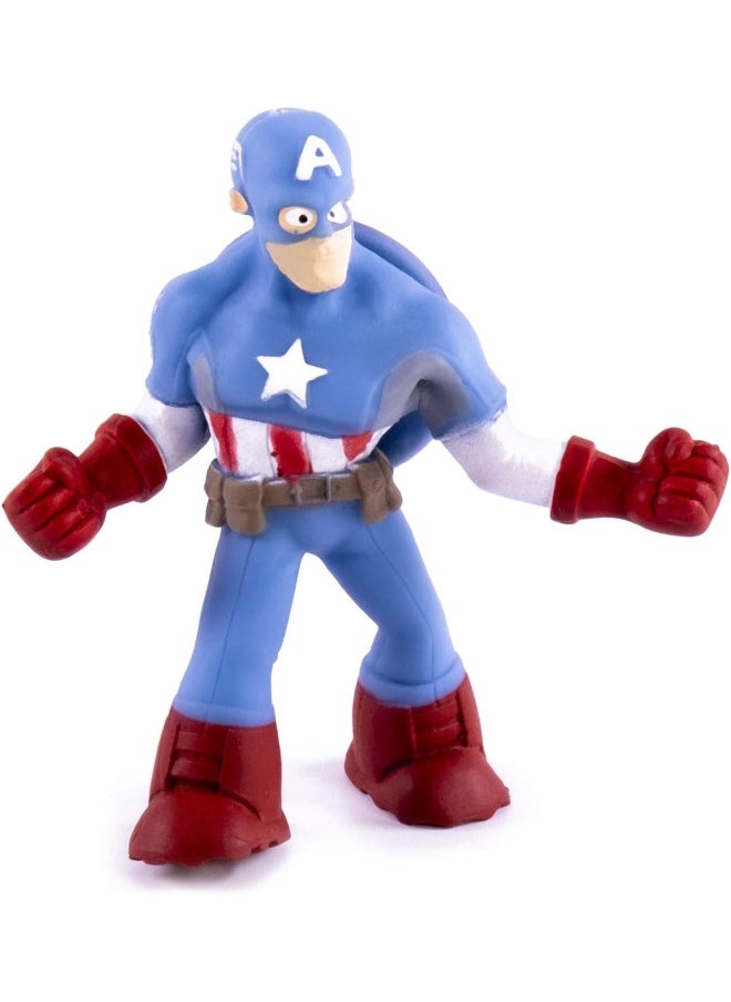 Hedstrom - Hedstrom Avengers Captain America Super Realz Stretch Toy, 8 Pack - Image 1