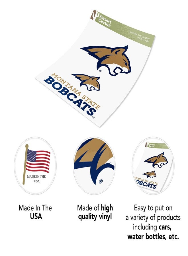 Desert Cactus Montana State University Sticker Montana State Bobcats Vinyl Decal Laptop Water Bottle Car Scrapbook Sheet (4 Inch Set V1) - Image 5