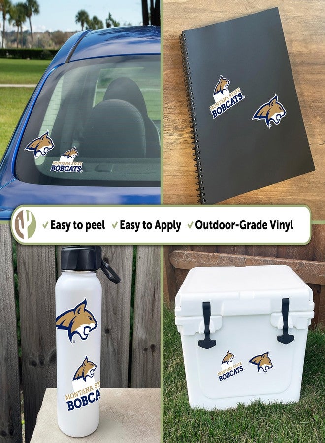 Desert Cactus Montana State University Sticker Montana State Bobcats Vinyl Decal Laptop Water Bottle Car Scrapbook Sheet (4 Inch Set V1) - Image 2