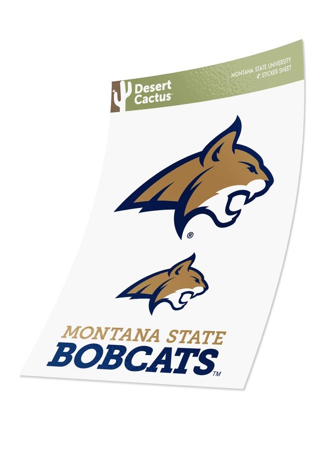 Desert Cactus Montana State University Sticker Montana State Bobcats Vinyl Decal Laptop Water Bottle Car Scrapbook Sheet (4 Inch Set V1) - Image 3