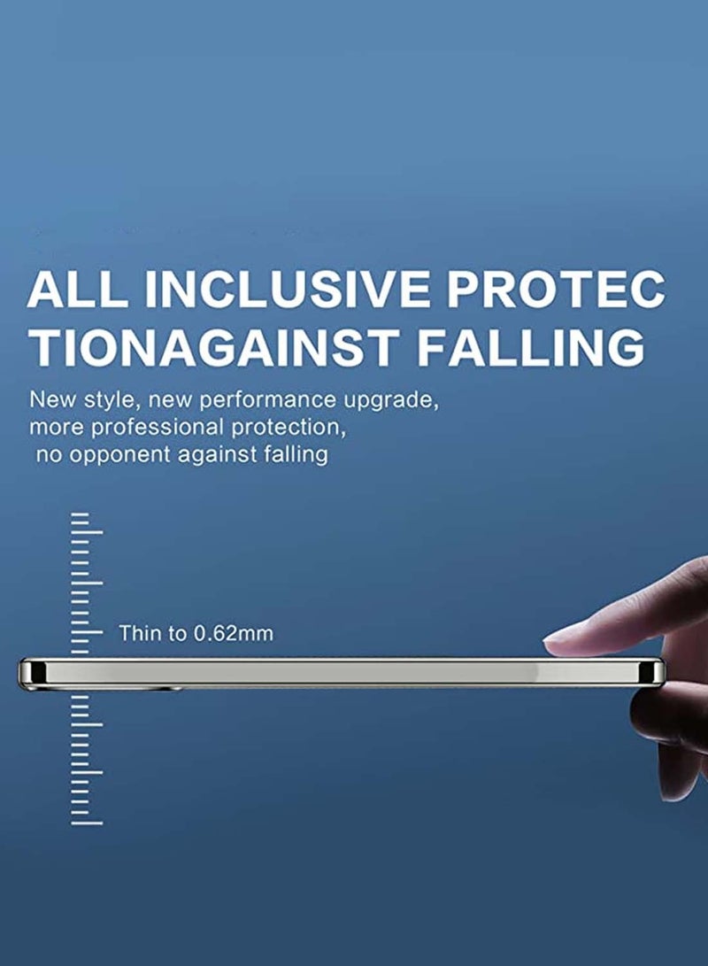 دبليو تيك سامسونج جالاكسي A06 4G 2024 غطاء حماية فاخر مطلي بشفاه مرتفعة وغطاء علة للكاميرا - فضي - Image 4