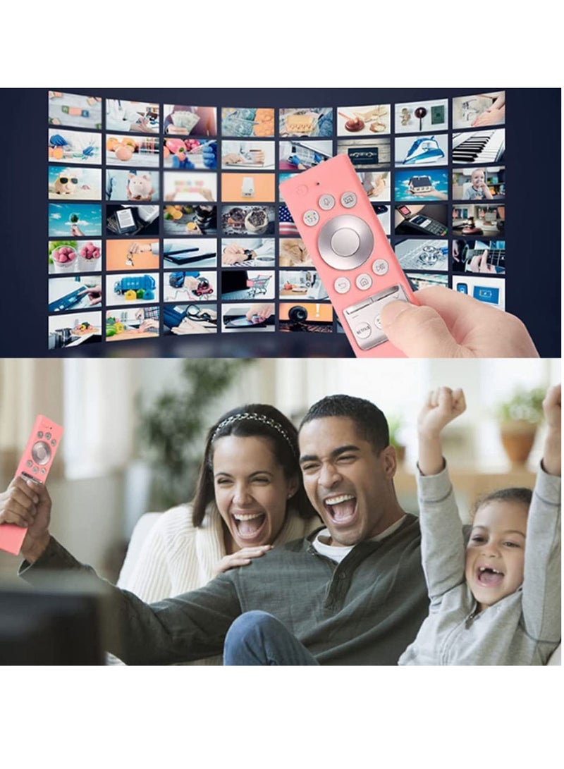 SYOSI Protective Silicone Case for Samsung Smart TV Remote Control BN59 Series, Anti Slip Shock Proof Cover Light Weight Kids-Friendly (Pink)  - Image 2