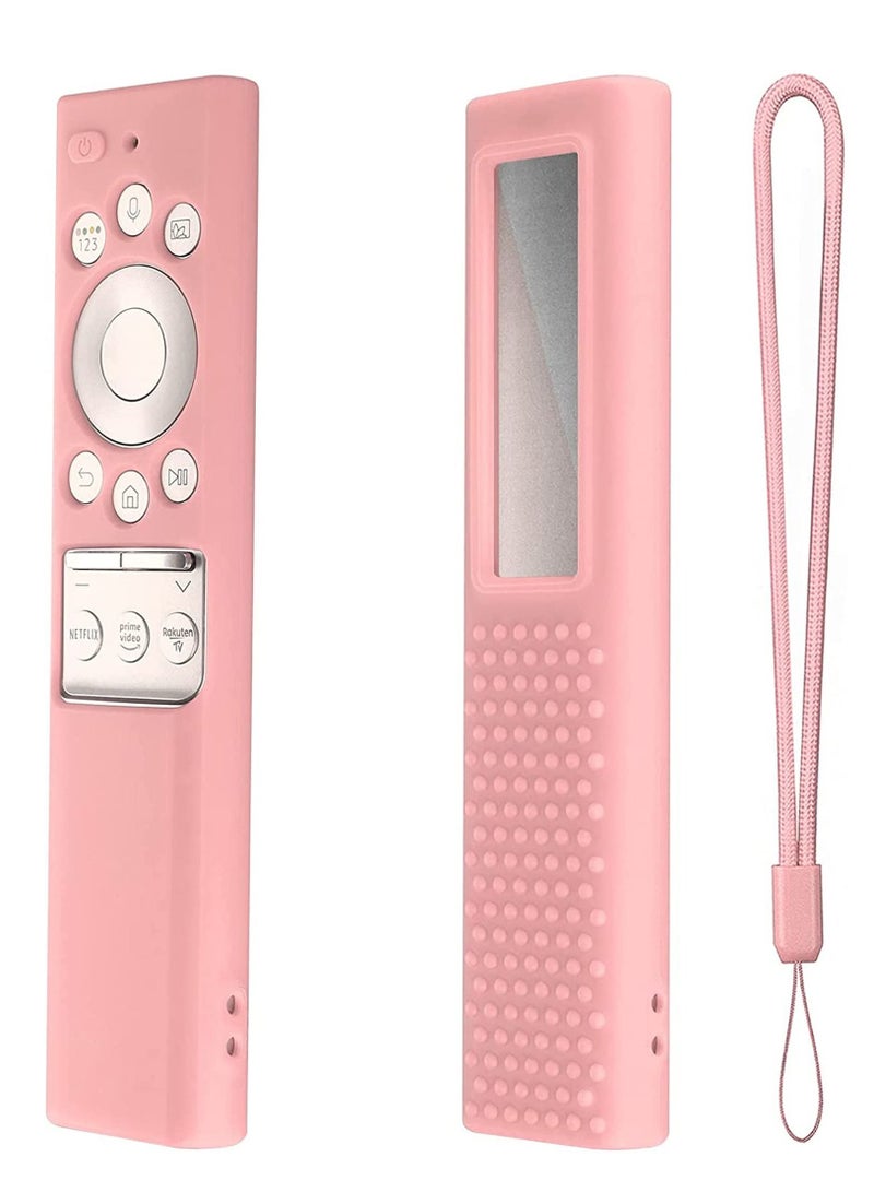 SYOSI Protective Silicone Case for Samsung Smart TV Remote Control BN59 Series, Anti Slip Shock Proof Cover Light Weight Kids-Friendly (Pink)  - Image 1
