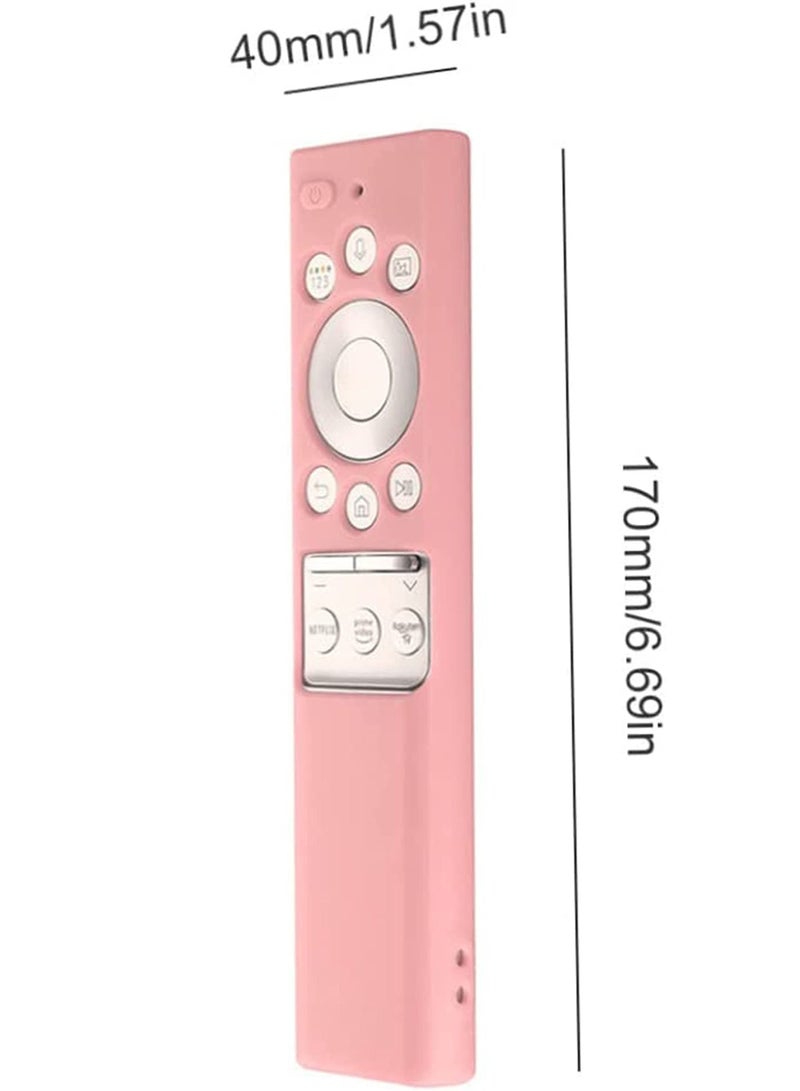 SYOSI Protective Silicone Case for Samsung Smart TV Remote Control BN59 Series, Anti Slip Shock Proof Cover Light Weight Kids-Friendly (Pink)  - Image 4