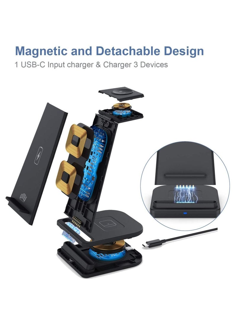 XICEN 15W 3 in 1 Wireless Charging Station Apple  - Image 4