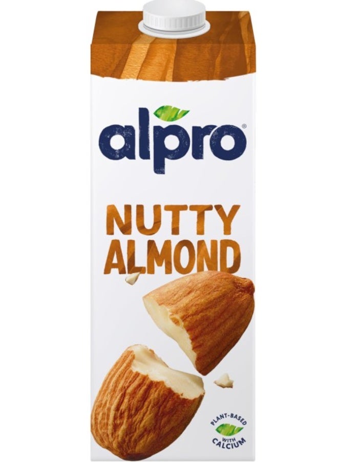 Alpro Roasted Almond Drink, 100% Plant-Based, Lactose & Dairy Free - 1L - Image 1