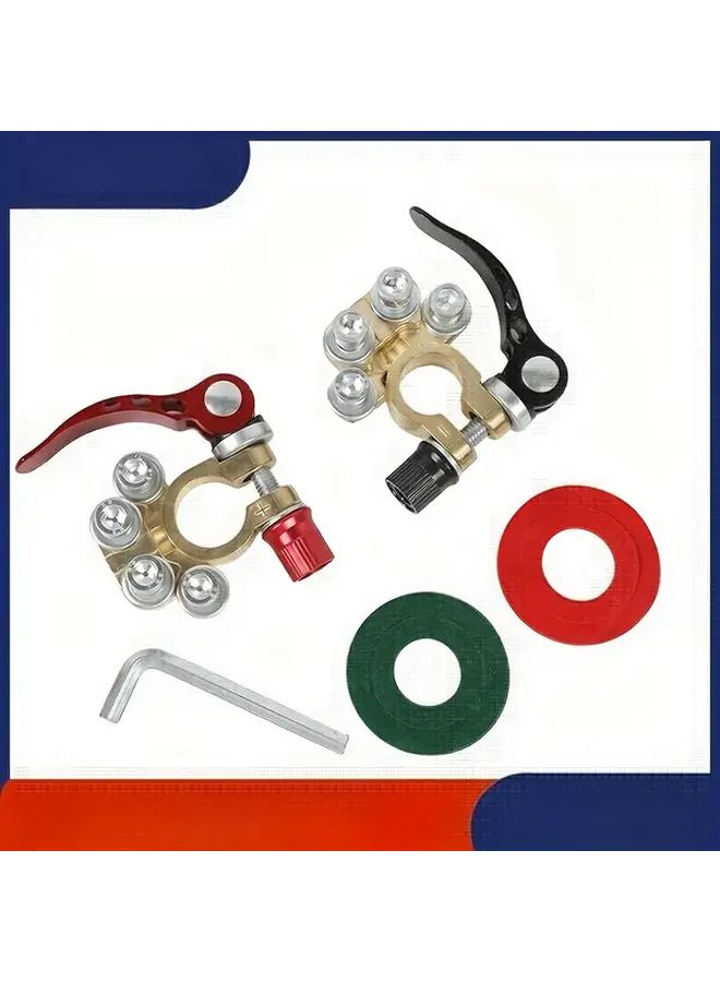 1 Set Heavy Duty Car Battery Terminal Adapter Kit For Auto Electrical System - Image 1
