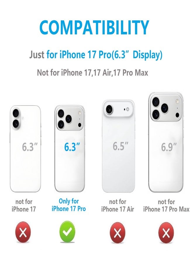 OT ONETOP جراب محفظة ONETOP لهاتف iPhone 17 Pro مع حامل بطاقات، وحامل حلقي دوار 360 درجة، وغطاء من الجلد الصناعي PU مقاوم للصدمات مع مشبك مغناطيسي مزدوج، ومزود بحماية من تقنية RFID، مناسب للنساء والفتيات، مقاس 6.3 بوصة (أبيض). - Image 2