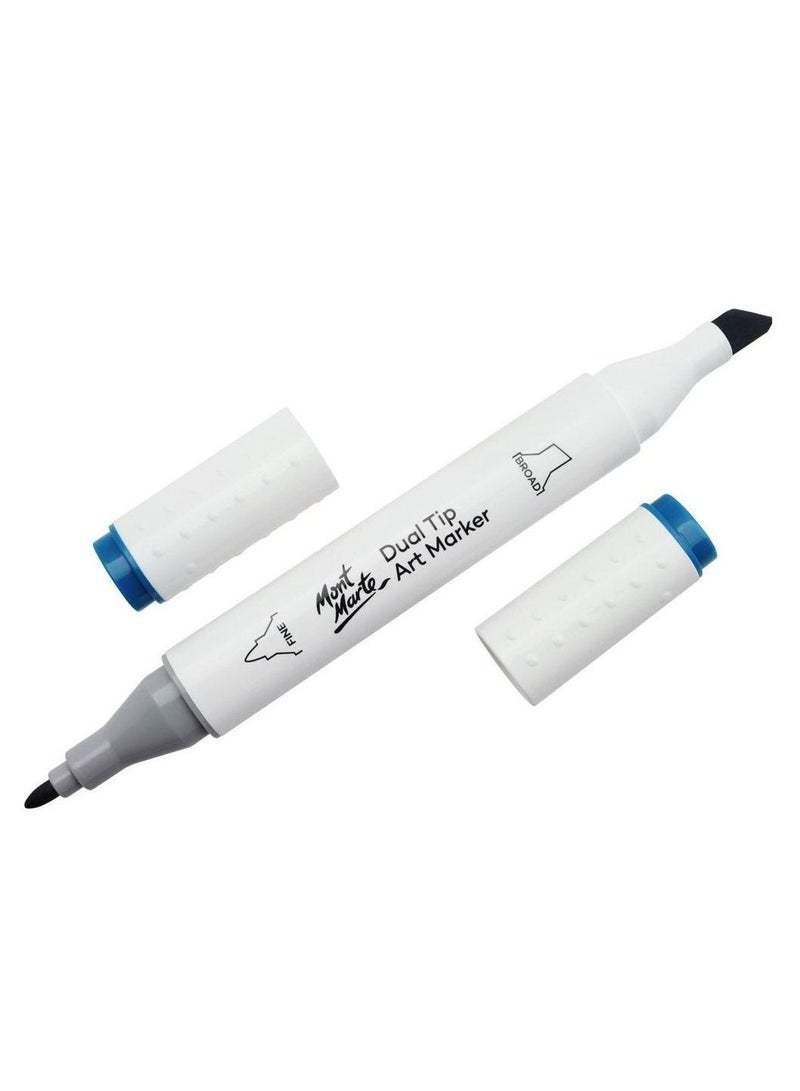 Mont Marte Dual Tip  Premium Art Marker Marine Blue - Image 1