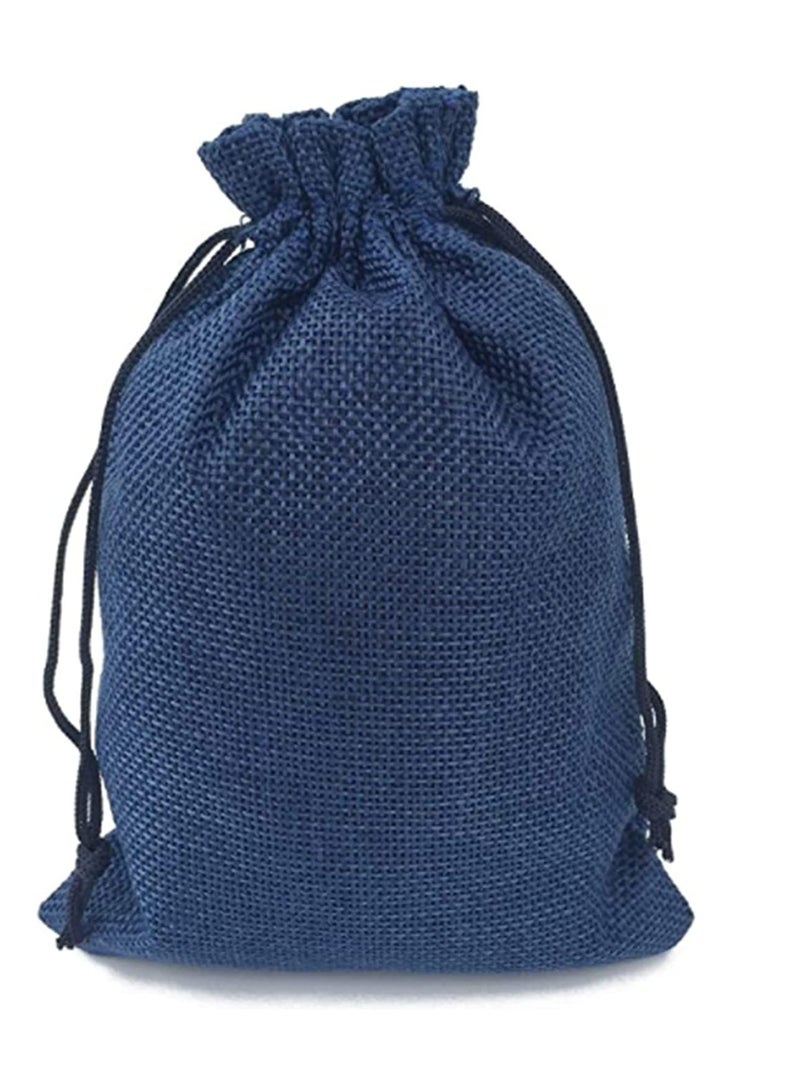 SYOSI Burlap Bags with Drawstring 50PCS Small Drawstring and Hessian Bags Jewellery Pouches Wedding Favours Jewellery Packing Gift Bags Jute Bags Included Cotton Lining - Image 2
