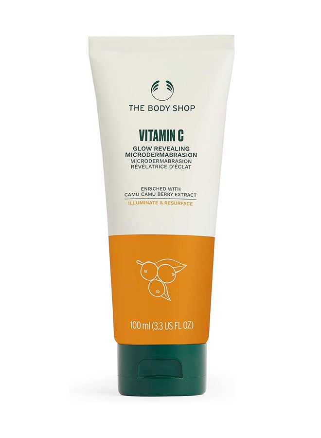 THE BODY SHOP Vitamin C Microdermabrasion Face Scrub – Exfoliating Facial Cream with Papaya Enzymes & Camu Camu Berry | Brightening At-Home Microdermabrasion for Dull, Tired Skin | Smooth, Radiant & Silky-Soft, 100ml - Image 1