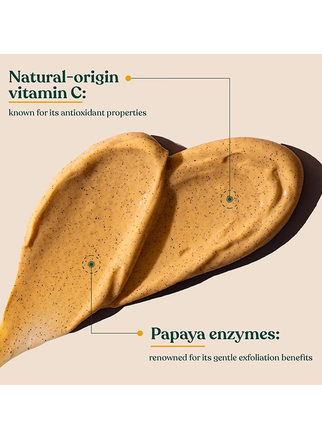 THE BODY SHOP Vitamin C Microdermabrasion Face Scrub – Exfoliating Facial Cream with Papaya Enzymes & Camu Camu Berry | Brightening At-Home Microdermabrasion for Dull, Tired Skin | Smooth, Radiant & Silky-Soft, 100ml - Image 4