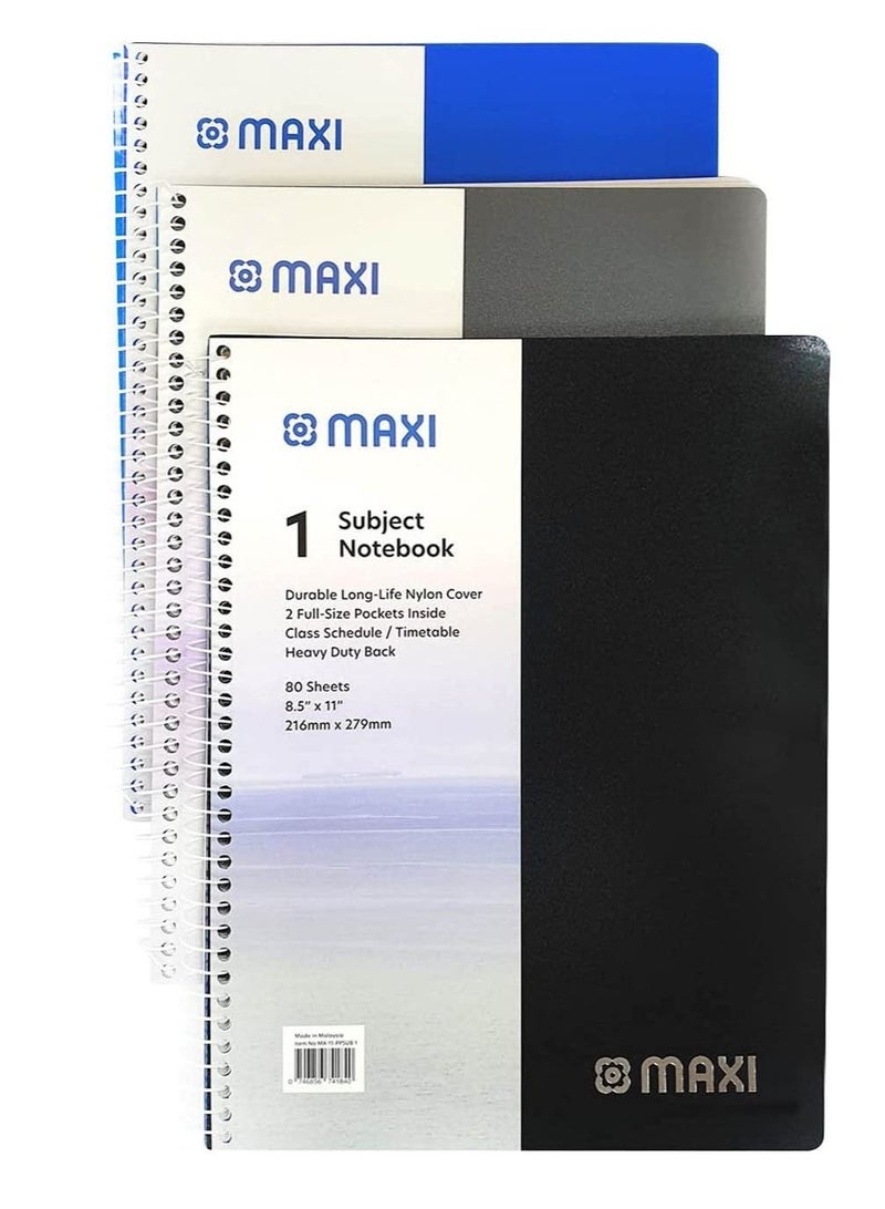 Maxi 80-Sheets Spiral Notebook Multicolour - Image 3
