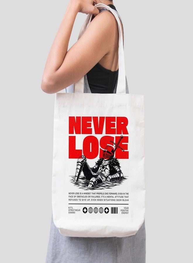 ARTBUG Tote Bag for Women, Aesthetic, Stylish, Ecofriendly, For College Girls, Office, Beach and Outings -Never Lose Knight Printed Canvas D - 280 - Image 3
