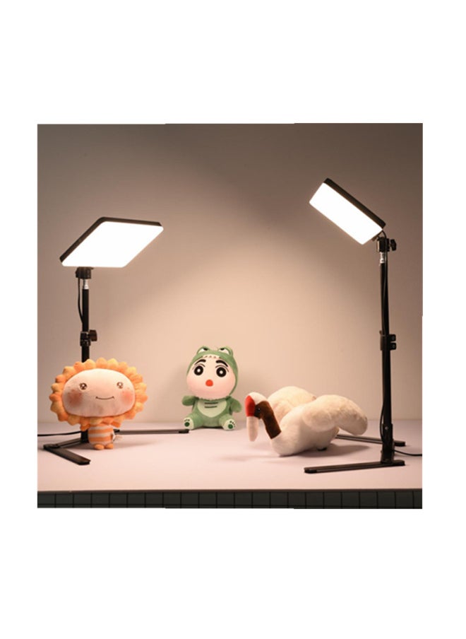 General - 16 * 23cm Square Photography Fill Light Shooting Lighting Light Live Beauty Light Network Red Anchor Light-Color:Vertical Racket Bracket - Image 1