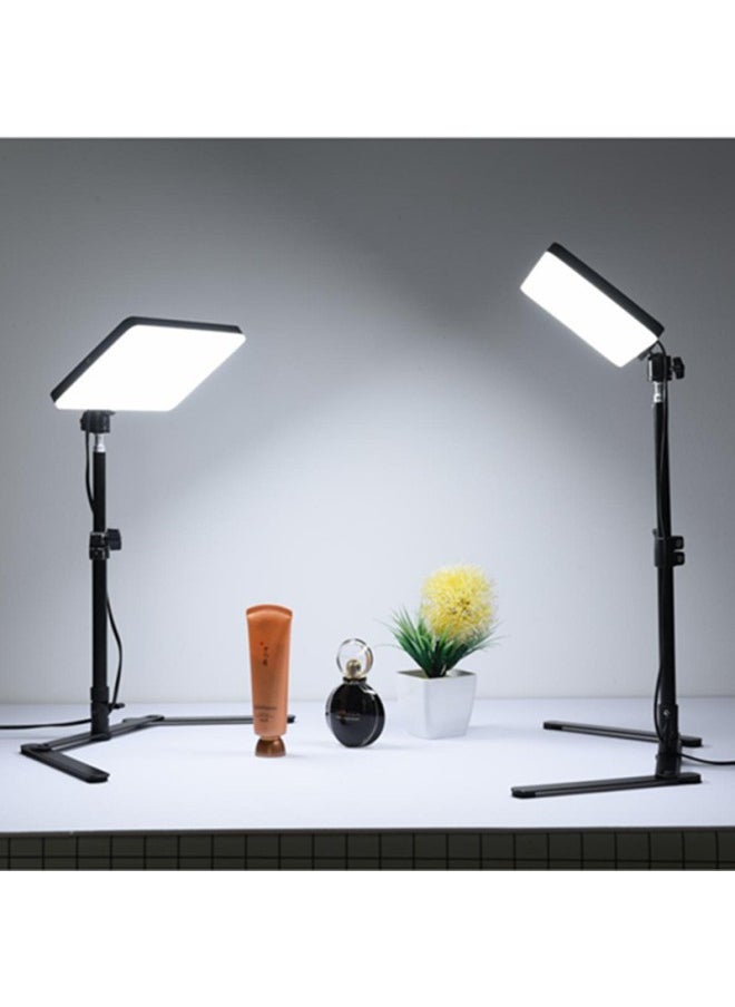 General - 16 * 23cm Square Photography Fill Light Shooting Lighting Light Live Beauty Light Network Red Anchor Light-Color:Vertical Racket Bracket - Image 1