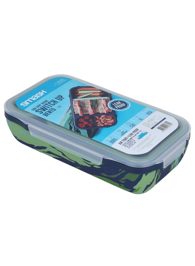 Alsaif Gallery Colored Rectangular Divided Lunch Box 1.3 Liters / 43.9 Inch  - Image 1