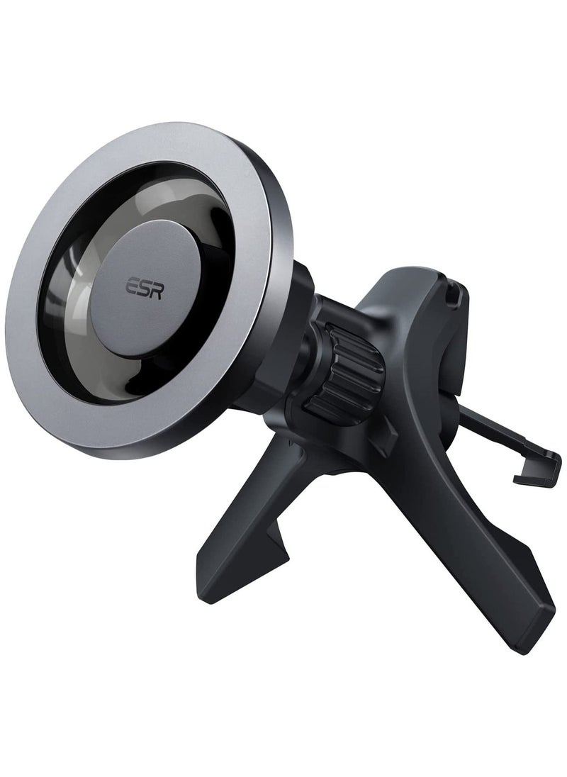 ESR - Esr Halo Lock Magnetic Car Phone Mount Compatible with Mag Safe Car Mount Compatible with Iphone Series Does Not Support Charging Metallic Grey - Image 1