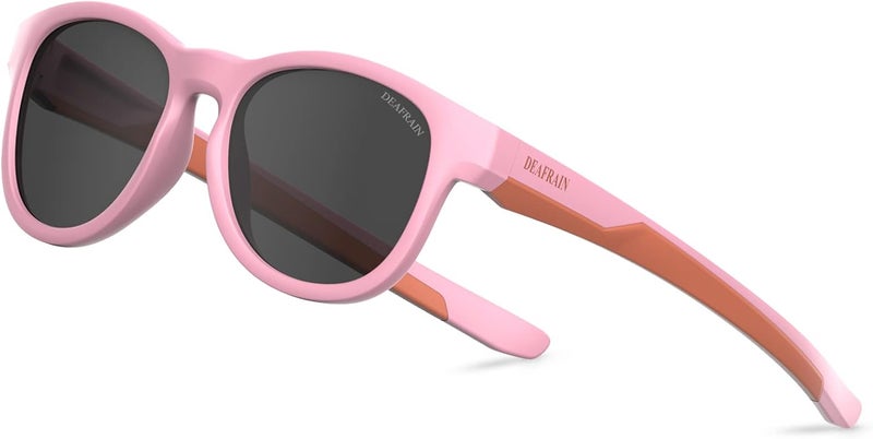DEAFRAIN Store Kids Polarized Sunglasses for Boys Girls TPEE Flexible Frame Sports Baseball Running Cycling Glasses for Age 5-13 - Image 1