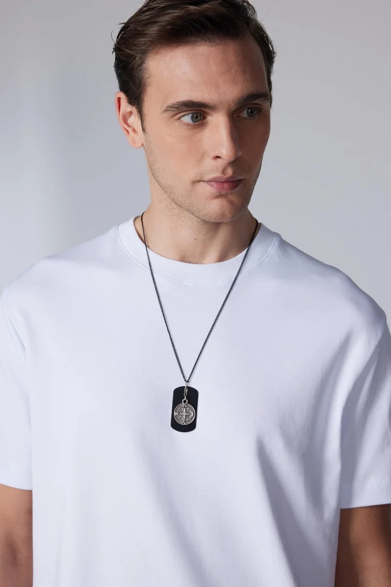 تودورس Relax Fit Comfortable Cut 100% Cotton Soft Textured Basic Crew Neck White T-Shirt