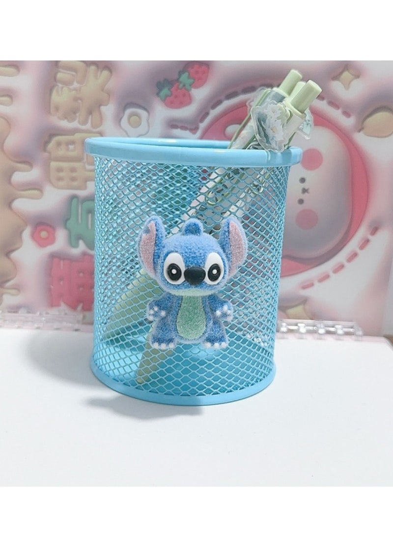 Disney Disney Stitch Pen Holder – Adorable Blue Stitch Figure Desktop Organizer, Ideal Gift for Disney Lovers, Fun and Functional Office Décor  - Image 1