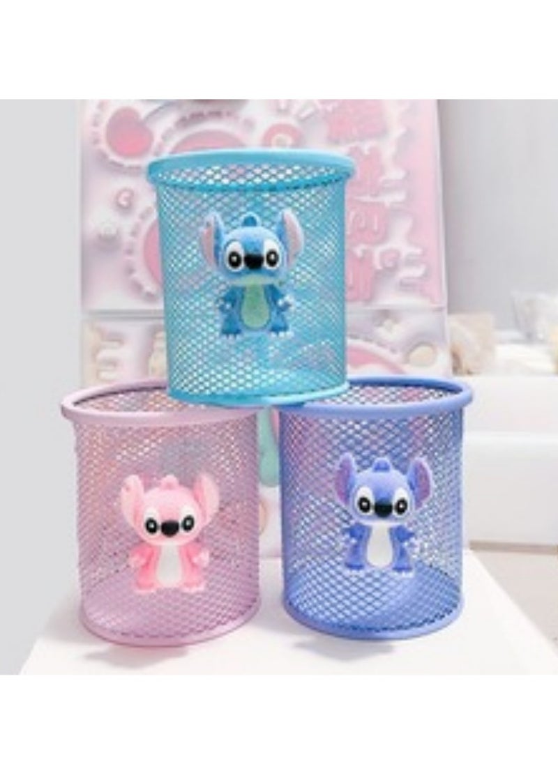 Disney Disney Stitch Pen Holder – Adorable Blue Stitch Figure Desktop Organizer, Ideal Gift for Disney Lovers, Fun and Functional Office Décor  - Image 2