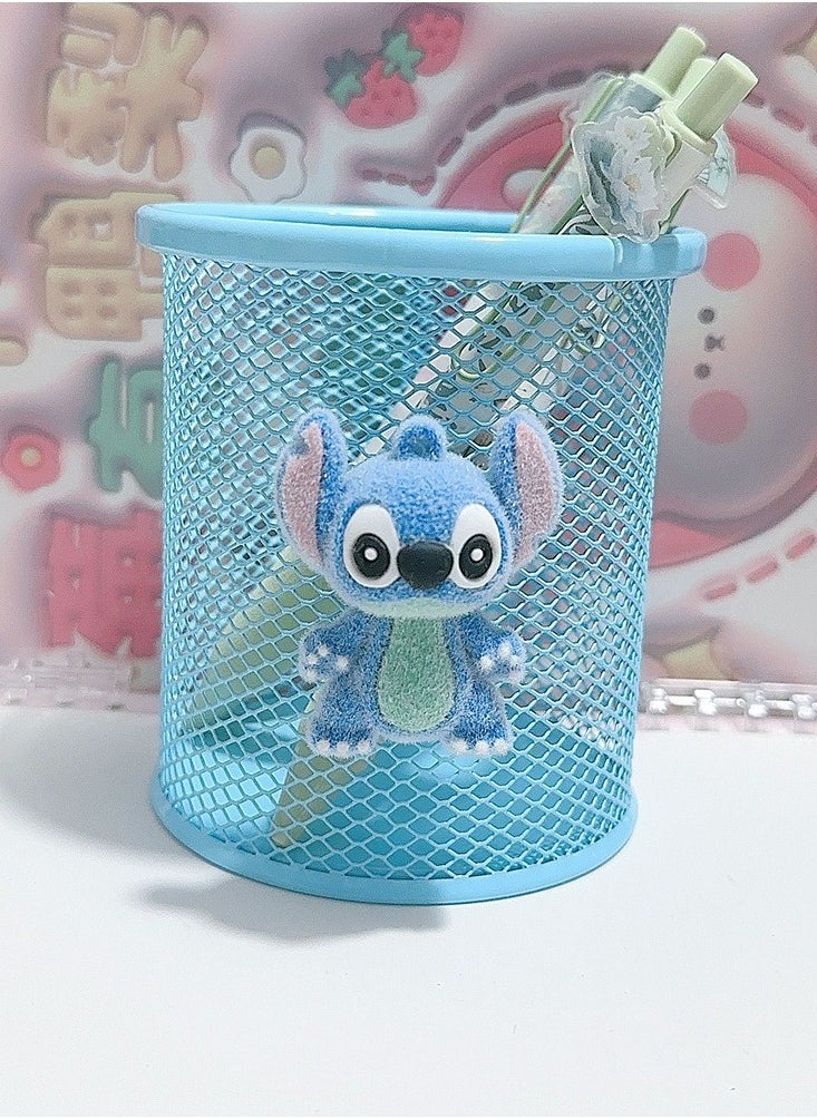 Disney Disney Stitch Pen Holder – Adorable Blue Stitch Figure Desktop Organizer, Ideal Gift for Disney Lovers, Fun and Functional Office Décor  - Image 3