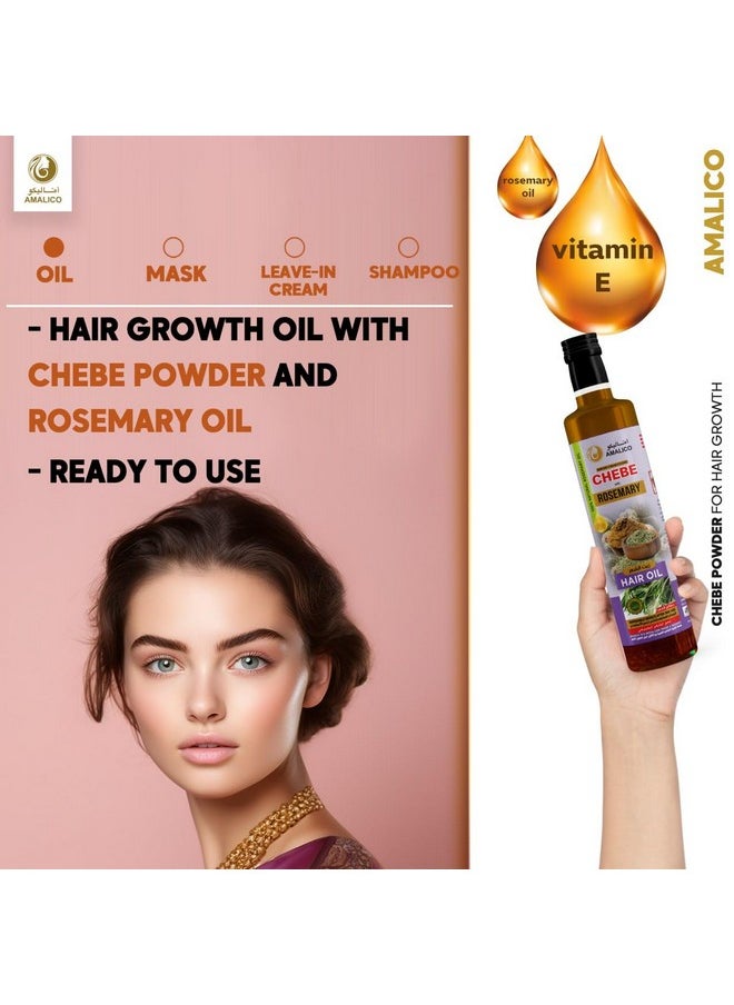 AMALICO AMALICO Rosemary Oil with African Chebe Powder - Hair Growth Formula | 4.4 FL OZ | Ready-to-Use  - Image 3