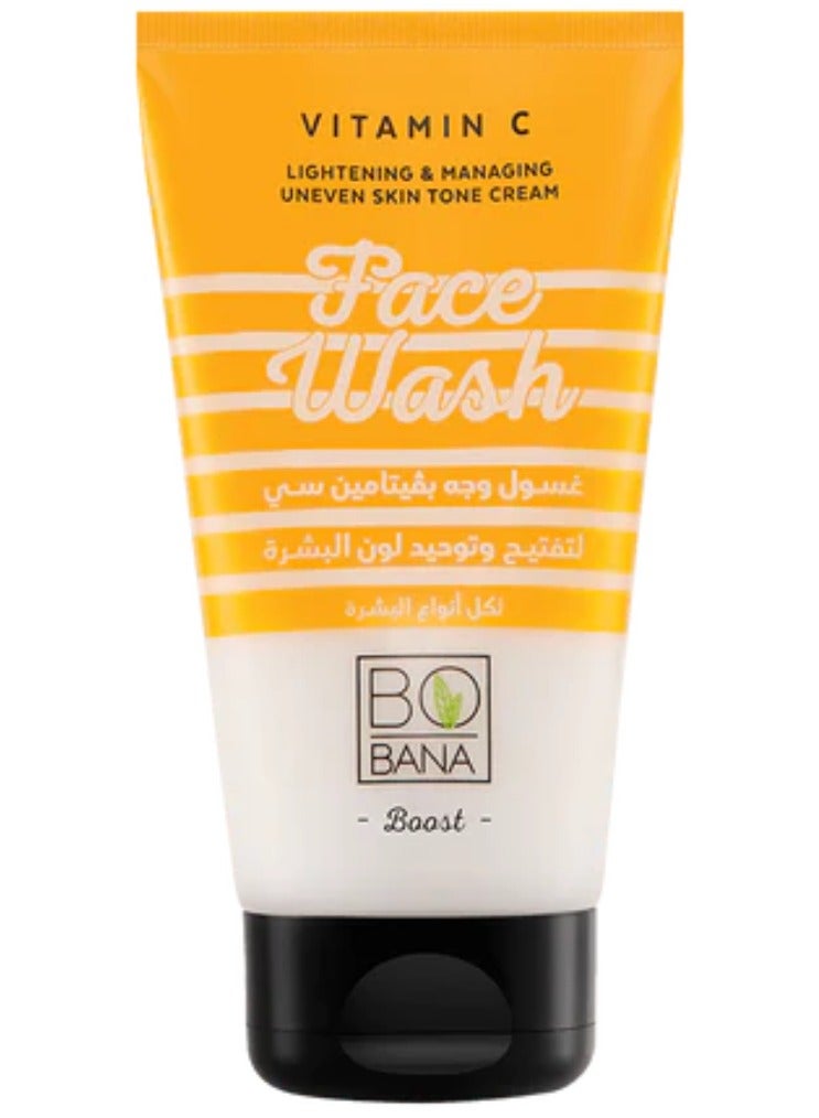 BOBANA Vitamin C lightening And Managing Uneven Skin Tone Cream Face Wash 150 ml - Image 1