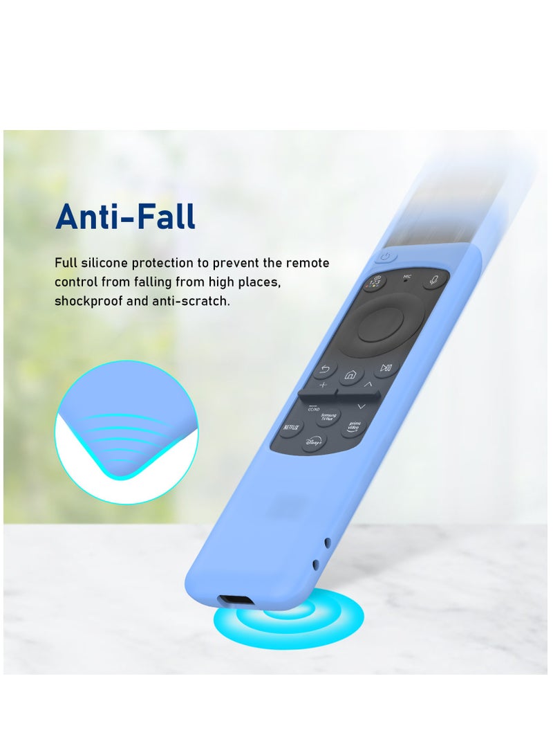 2023 New For Samsung BN59-01432A Solar Remote Control Silicone Protective Case For TM2360E Anti-Drop Dustproof Protector Sleeve (Blue) - Image 5
