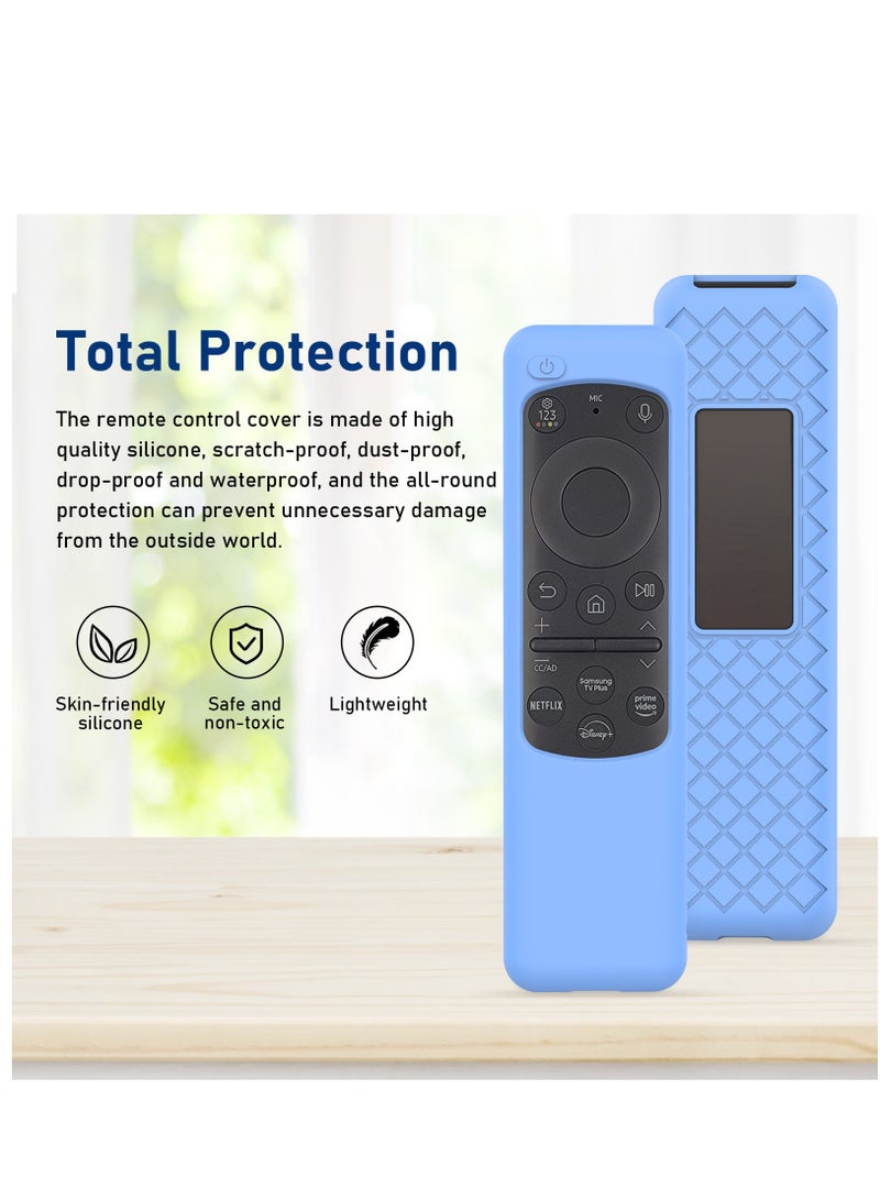 2023 New For Samsung BN59-01432A Solar Remote Control Silicone Protective Case For TM2360E Anti-Drop Dustproof Protector Sleeve (Blue) - Image 2