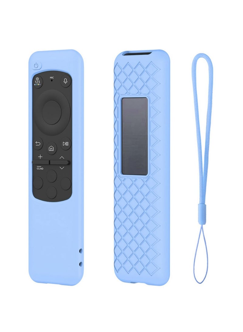 2023 New For Samsung BN59-01432A Solar Remote Control Silicone Protective Case For TM2360E Anti-Drop Dustproof Protector Sleeve (Blue) - Image 1
