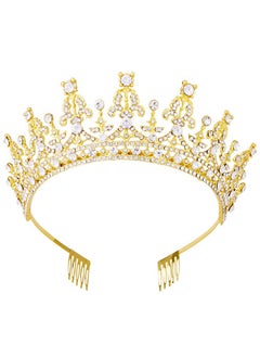 Tiaras And Crowns For Women Queen Gold Crystal Rhinestone Hair Jewelry Decor For Ladies Little Girls Bridal Bride Princess Birthday Wedding Pageant Prom Halloween Costume Party With Combs - pzsku/Z2D1552C18B04A88506E5Z/45/_/1718644207/10dad960-8b18-42bd-b687-e17798df99f5