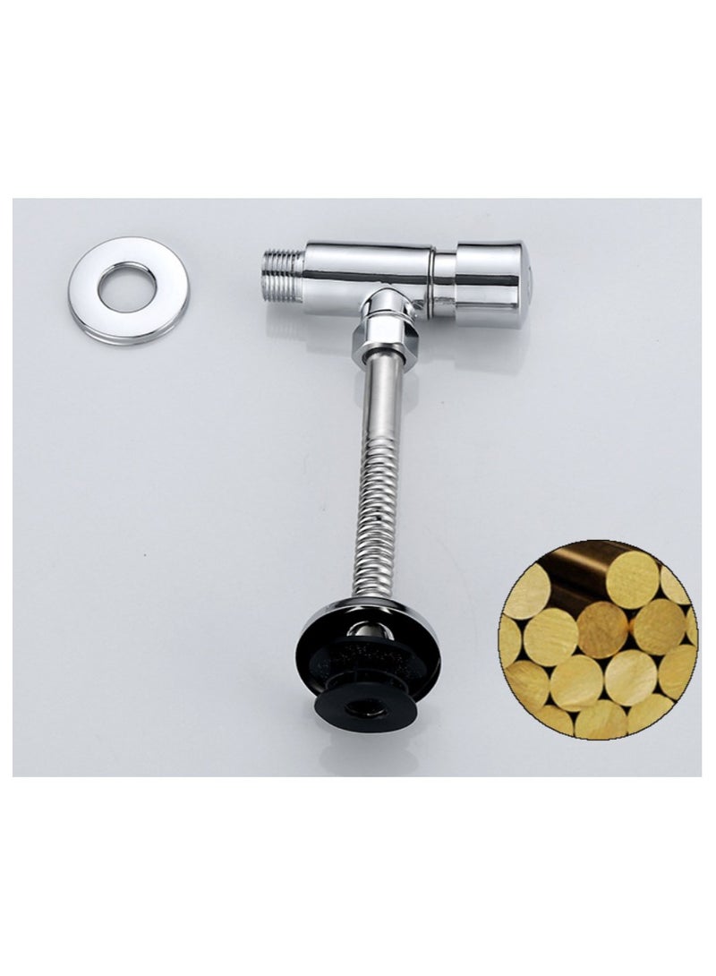 Urinal Flush Valve, Toilet Urinal Flush Valve Wall Mounted on Type with Manual Automatic Shutoff Flush Valve - Image 3