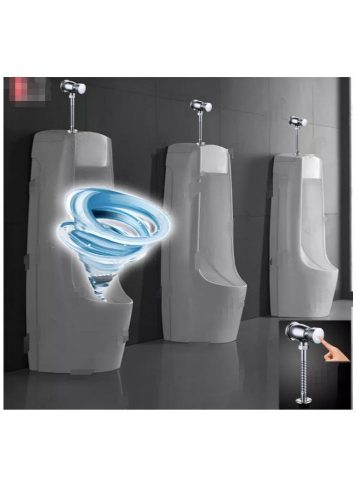 Urinal Flush Valve, Toilet Urinal Flush Valve Wall Mounted on Type with Manual Automatic Shutoff Flush Valve - Image 4