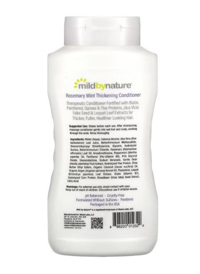 mild by Nature Thickening Conditioner BComplex  Biotin Rosemary Mint 16 fl oz 473 ml  - Image 2
