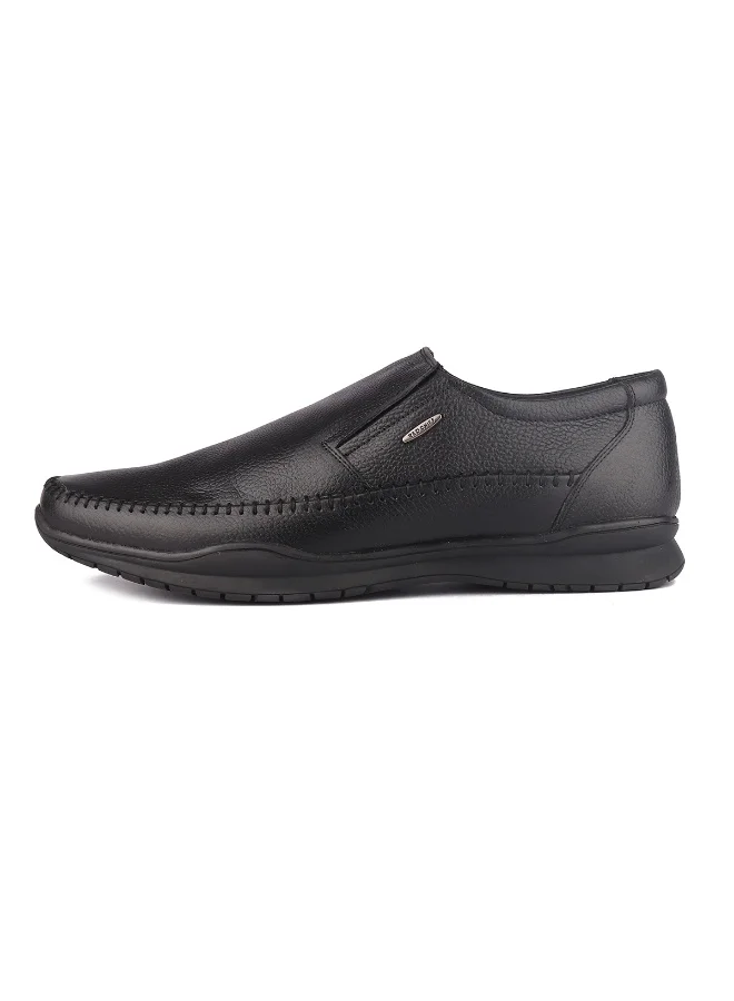 Red Chief Black Low Ankle Slip On Formal Shoe - Rc3836 001