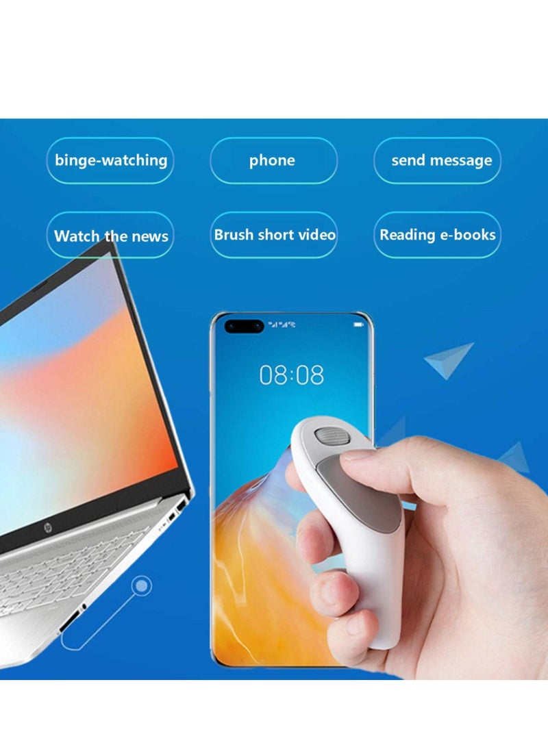 Y&D Mobile Thumb Mouse, CMS01 Phone Mouse Smart Bluetooth Tablet PC Palm Lazy Convenient Send Message, Watch The News, Brush Short Video  - Image 1