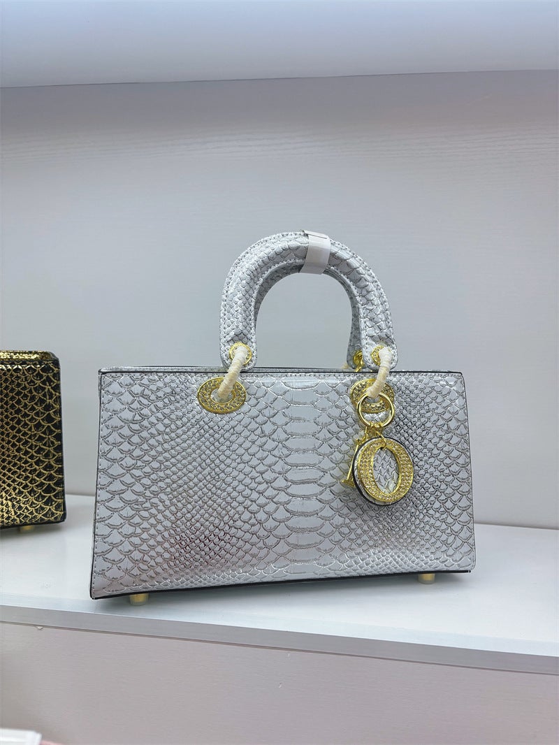 High-Grade Light Luxury Niche Snakeskin Handbag Women'S Shoulder Crossbody Bag Trendy - Image 1