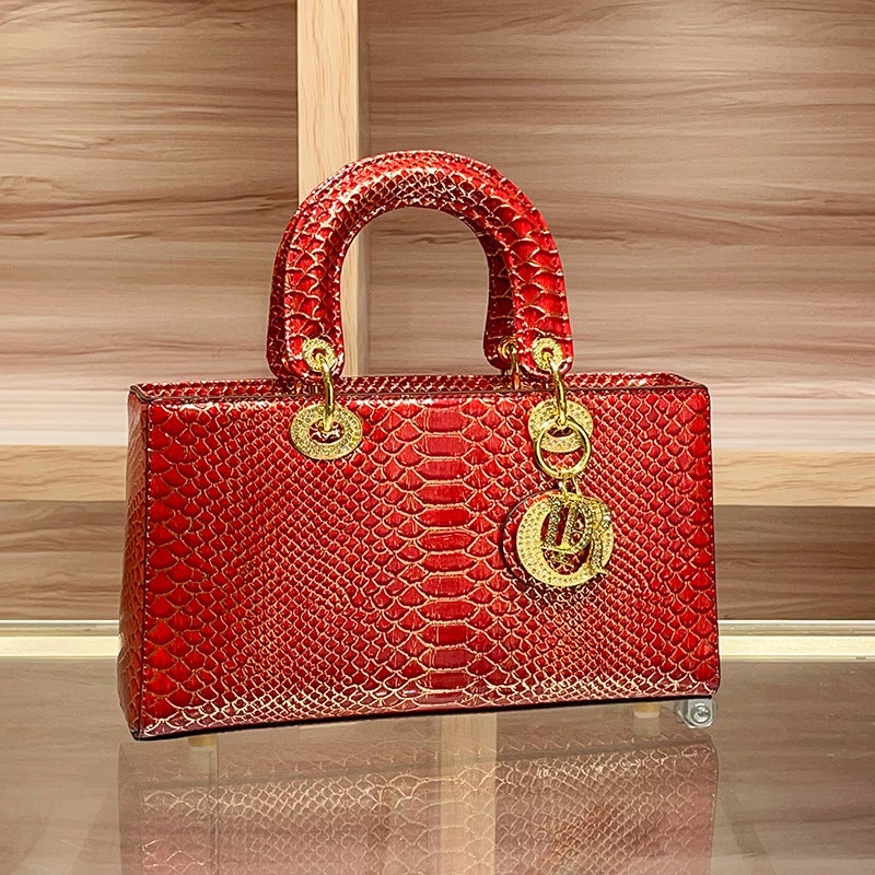 High-Grade Light Luxury Niche Snakeskin Handbag Women'S Shoulder Crossbody Bag Trendy - Image 4